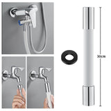 Maxbell Universal Faucet Extension Tube Extender for Sink Outdoor Kitchen White 30cm