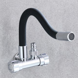 Maxbell Universal Faucet Extension Tube Extender for Sink Outdoor Kitchen Black 20cm