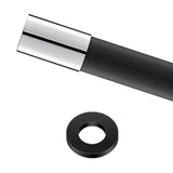 Maxbell Universal Faucet Extension Tube Extender for Sink Outdoor Kitchen Black 20cm