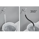 Maxbell Universal Faucet Extension Tube Extender for Sink Outdoor Kitchen Black 20cm