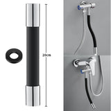 Maxbell Universal Faucet Extension Tube Extender for Sink Outdoor Kitchen Black 20cm