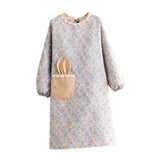 Maxbell Apron Pure Cotton Gadgets Breathable Adjustable Soft for Women Men Unisex Blue