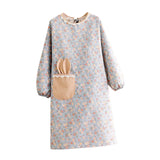 Maxbell Apron Pure Cotton Gadgets Breathable Adjustable Soft for Women Men Unisex Blue
