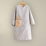 Maxbell Apron Pure Cotton Gadgets Breathable Adjustable Soft for Women Men Unisex Blue