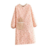 Maxbell Apron Pure Cotton Gadgets Breathable Adjustable Soft for Women Men Unisex Pink