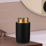 Maxbell 400ml Soap Dispenser Bottle Body Wash Pump Bottle for Hotel Home Bathroom Black Round