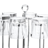 Maxbell Goblet Storage Rack Portable Water Drainer Organizer for Cabinet Kitchen
