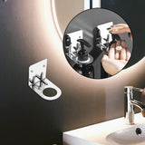 Maxbell Multifunctional Wall Mount Shower Holder Storage Rack 304 for Home Toilet Silver