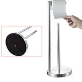 Maxbell Tissue Rolls Rack Bathroom Holds 3 Rolls Large Capacity Stainless Steel Argent