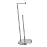 Maxbell Tissue Rolls Rack Bathroom Holds 3 Rolls Large Capacity Stainless Steel Argent