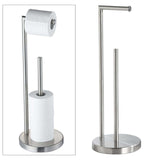 Maxbell Tissue Rolls Rack Bathroom Holds 3 Rolls Large Capacity Stainless Steel Argent