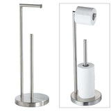 Maxbell Tissue Rolls Rack Bathroom Holds 3 Rolls Large Capacity Stainless Steel Argent