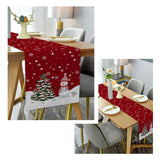Maxbell Dining Desk Runner Table Cover Washable for Kitchen Wedding Decoration Snowman
