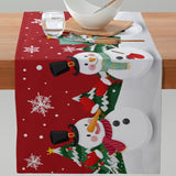 Maxbell Holiday Themed table runners Carefully Stitch for Festival New Years Party Style C