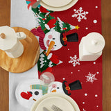 Maxbell Holiday Themed table runners Carefully Stitch for Festival New Years Party Style C