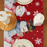 Maxbell Holiday Themed table runners Carefully Stitch for Festival New Years Party Style D