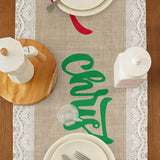 Maxbell Holiday Themed table runners Carefully Stitch for Festival New Years Party Style E