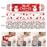 Maxbell Linen Christmas table cloth 72 Inches Long for Dining Room Holiday Party Style A