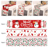 Maxbell Linen Christmas table cloth 72 Inches Long for Dining Room Holiday Party Style A