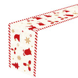 Maxbell Linen Christmas table cloth 72 Inches Long for Dining Room Holiday Party Style B