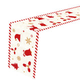 Maxbell Linen Christmas table cloth 72 Inches Long for Dining Room Holiday Party Style B