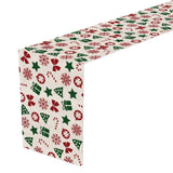 Maxbell Linen Christmas table cloth 72 Inches Long for Dining Room Holiday Party Style C