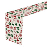 Maxbell Linen Christmas table cloth 72 Inches Long for Dining Room Holiday Party Style C