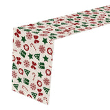 Maxbell Linen Christmas table cloth 72 Inches Long for Dining Room Holiday Party Style C