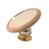 Maxbell Espresso Lens Mirror Coffee Machine Accessories for Office Home Restaurant Beech Aureate Base