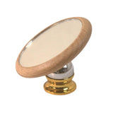 Maxbell Espresso Lens Mirror Coffee Machine Accessories for Office Home Restaurant Beech Aureate Base