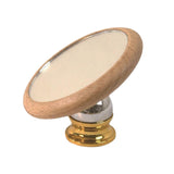 Maxbell Espresso Lens Mirror Coffee Machine Accessories for Office Home Restaurant Beech Aureate Base