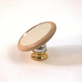 Maxbell Espresso Lens Mirror Coffee Machine Accessories for Office Home Restaurant Beech Aureate Base
