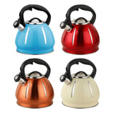 Maxbell Portable Whistling Kettle Hiking Teapot 3L Large Capacity for Travel Hiking Blue