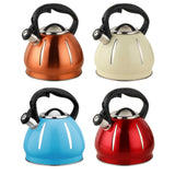 Maxbell Portable Whistling Kettle Hiking Teapot 3L Large Capacity for Travel Hiking Blue