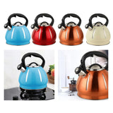 Maxbell Portable Whistling Kettle Hiking Teapot 3L Large Capacity for Travel Hiking Blue