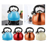 Maxbell Portable Whistling Kettle Hiking Teapot 3L Large Capacity for Travel Hiking Blue