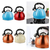 Maxbell Portable Whistling Kettle Hiking Teapot 3L Large Capacity for Travel Hiking Blue