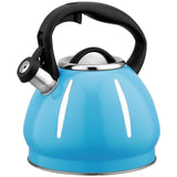 Maxbell Portable Whistling Kettle Hiking Teapot 3L Large Capacity for Travel Hiking Blue