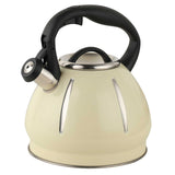 Maxbell Portable Whistling Kettle Hiking Teapot 3L Large Capacity for Travel Hiking Beige