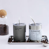 Maxbell Thermal Mug with Lid Straw Double Wall for Travel Camping Grey 300ML