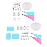 Maxbell Cake Decorating Kitchen Gadget DIY Tool for Home Restaurant Household 17pcs