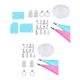 Maxbell Cake Decorating Kitchen Gadget DIY Tool for Home Restaurant Household 17pcs