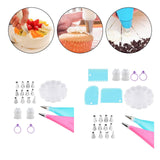 Maxbell Cake Decorating Kitchen Gadget DIY Tool for Home Restaurant Household 17pcs