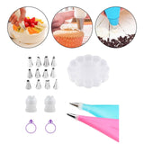 Maxbell Cake Decorating Kitchen Gadget DIY Tool for Home Restaurant Household 17pcs