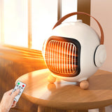 Maxbell Portable Space Heater Cooling and Heating Fan for Office Indoor Living Room White