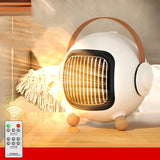 Maxbell Portable Space Heater Cooling and Heating Fan for Office Indoor Living Room White