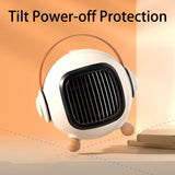 Maxbell Portable Space Heater Cooling and Heating Fan for Office Indoor Living Room White