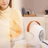 Maxbell Portable Space Heater Cooling and Heating Fan for Office Indoor Living Room White