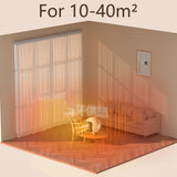 Maxbell Portable Space Heater Cooling and Heating Fan for Office Indoor Living Room White