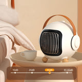 Maxbell Portable Space Heater Cooling and Heating Fan for Office Indoor Living Room White